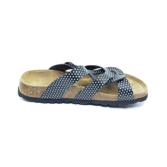 Betula by Birkenstock Sandals Womens Black White Polka Dot Size 37 US 6 - Picture 2 of 9